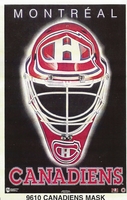 MONTREAL CANADIENS MASK Original Norman James Poster MINI Promo Piece 3x5