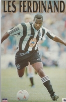 LES FERDINAND NEWCASTLE UNITED Original Starline Poster MINI Promo Piece 3x5
