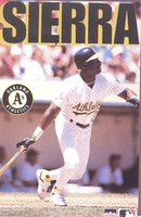 Ruben Sierra OAKLAND A's Starline Poster MINI Promo Piece 3x5