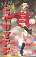 JORDI CRUYFF MANCHESTER UNITED Original Starline Poster MINI Promo Piece 3x5