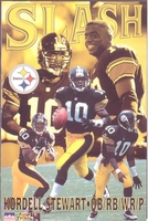 1996 Kordell Stewart SLASH Pittsburgh Steelers Original Starline Poster OOP
