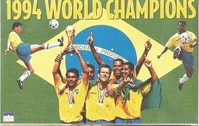 BRAZIL NATIONAL TEAM 94 WC CHAMPS Original Starline Poster MINI Promo Piece 3x5