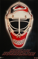 1997 Carolina Hurricanes Mask Original Norman James Poster OOP