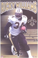 1999 Ricky Williams New Orleans Saints Original Starline Poster OOP