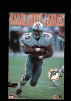 1996 Karim Abdul-Jabbar Miami Dolphins Original Starline Poster OOP