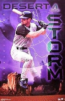 2001  Luis Gonzalez Arizona Diamondbacks  "Desert Storm" Starline Poster OOP