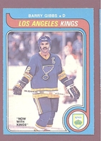 1979 O-Pee-Chee OPC #304 Barry Gibbs NM-MT LOS ANGELES KINGS crease free