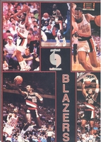 1990 Starline BLAZERS TEAM Drexler Porter Monster Poster MINI Promo Piece RARE