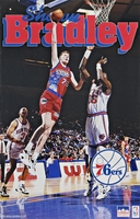 1994 Shawn Bradley Philadelphia 76ers Original Starline Poster OOP