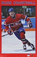 1989 Russ Courtnall Montreal Canadiens Original Starline Poster OOP