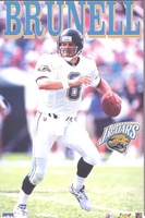 1997 Mark Brunell Jacksonville Jaguars Original Starline Poster OOP