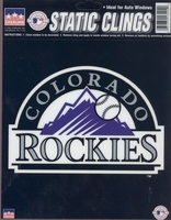 12 Colorado Rockies 6 inch Static Cling Stickers