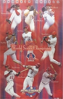 2002 Anaheim Angels World Champions Original Starline Poster OOP