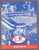 AAFC NEW YORK YANKEES  vs. BUFFALO BILLS 11-6-1949 Game Program EX-MT+