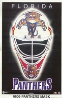 FLORIDA PANTHERS MASK Original Norman James Poster MINI Promo Piece 3x5