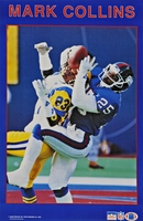 1990 Mark Collins New York Giants Original Starline Poster OOP