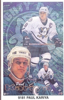 Paul Kariya ANAHEIM MIGHTY DUCKS Original N James Poster MINI Promo Piece 3x5