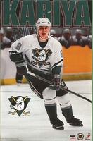 Paul Kariya ANAHEIM MIGHTY DUCKS Original Starline Poster MINI Promo Piece 3x5