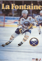 Pat Lafontaine BUFFALO SABRES Original Starline Poster MINI Promo Piece 3x5