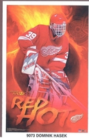Dominik Hasek Red Hot DETROIT RED WINGS  Starline Poster MINI Promo Piece 3x5