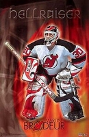 2001 Martin Brodeur Hellraiser  New Jersey Devils Original Starline Poster OOP