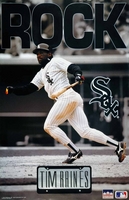 1991 Tim Raines "THE ROCK" Chicago White Sox Original Starline Action Poster OOP