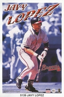 Javy Lopez ATLANTA BRAVES Original Starline Poster MINI Promo Piece 3x5
