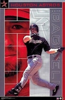 2002 Jeff Bagwell Houston Astros Original Starline Action Poster