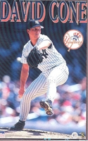 David Cone NEW YORK YANKEES Starline Poster MINI Promo Piece 3x5