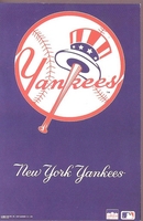 NEW YORK YANKEES LOGO Starline Poster MINI Promo Piece 3x5
