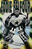 1997 Ed Belfour Glow Dallas Stars Original Starline Poster OOP