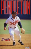 1991 Terry Pendleton  Atlanta Braves Original Starline Action Poster