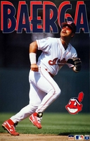 1994 Carlos Baerga CLEVELAND INDIANS Original Starline Poster