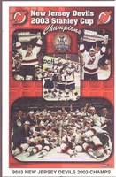 2003 NEW JERSEY DEVILS CUP CHAMPS Original Starline Poster MINI Promo Piece 3x5