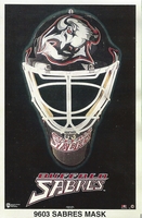BUFFALO SABRES MASK Original Norman James Poster MINI Promo Piece 3x5