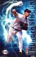 2003 John Smoltz  Atlanta Braves Original Starline Action Poster