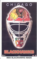 CHICAGO BLACKHAWKS MASK Original Norman James Poster MINI Promo Piece 3x5