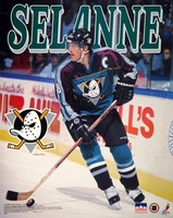 Teemu Selanne Anaheim Mighty Ducks 16x20 Starline Poster OOP