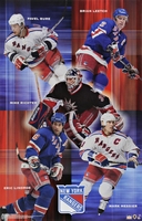 2002 New York Rangers Collage Original Starline Poster OOP