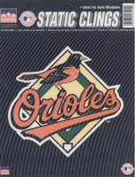 12 Baltimore Orioles 6 inch Static Cling Stickers