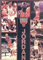 1990 Starline MICHAEL JORDAN Bulls Monster Poster MINI Promo Piece RARE