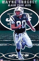 1999 Wayne Chrebet New York Jets Original Starline Poster OOP