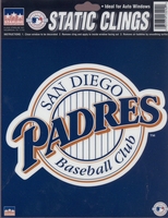 12 San Diego Padres 6 inch Static Cling Stickers