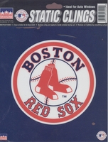 12 Boston Red Sox 6 inch Static Cling Stickers