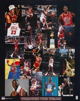 1998 Michael Jordan Chicago Bulls Thru the Years 16x20 Starline Poster OOP
