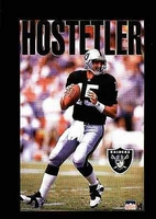 1993 Jeff Hostetler Oakland Raiders Original Starline Poster OOP