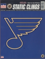 12 St Louis Blues 6 inch Static Cling Stickers
