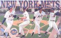 1997 New York Mets Collage Original Starline Poster OOP