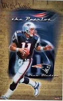 2001 Drew Bledsoe "The Patriot"New England Patriots Original Starline Poster OOP