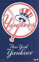 12 New York Yankees 5.5 x 8.5 inch Stickers